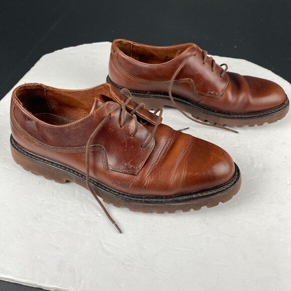 Men's Sebago Drysides Waterproof Lace up Brown Leather Oxford Shoes Size 8M - Picture 12 of 16